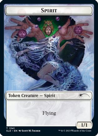 Spirit (SLD) // Ajani's Pridemate Double-sided Token  [Secret Lair Drop Series]