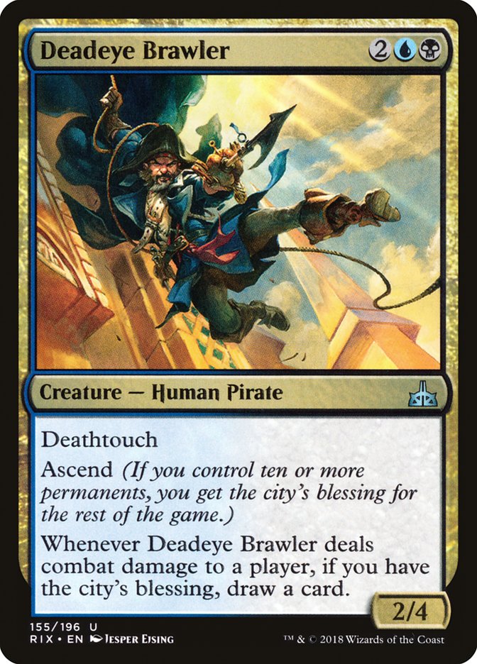 Deadeye Brawler [Rivals of Ixalan] Foil