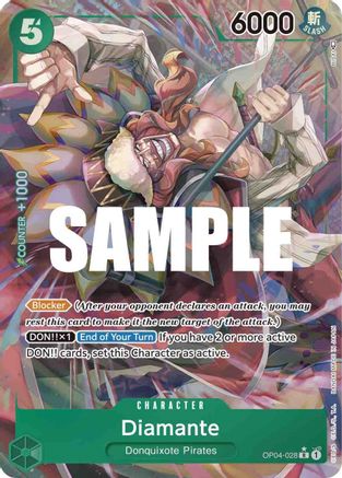 Diamante (Alternate Art) (OP04-028) - [Kingdoms of Intrigue] Foil
