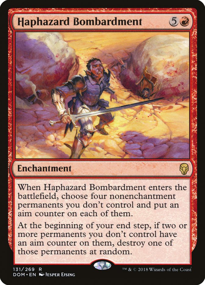 Haphazard Bombardment [Dominaria] Foil