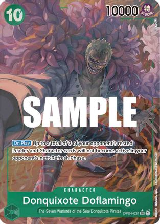 Donquixote Doflamingo (031) (Alternate Art) (OP04-031) - [Kingdoms of Intrigue] Foil