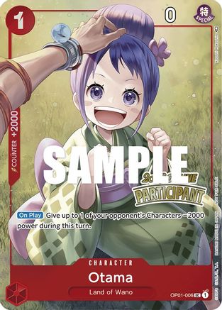 Otama (Online Regional 2023) [Participant] (OP01-006) - [One Piece Promotion Cards] Foil