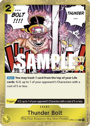 Thunder Bolt (Judge Pack Vol. 2) (OP03-121) - [One Piece Promotion Cards] Foil