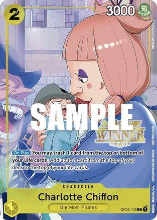 Charlotte Chiffon (Offline Regional 2023) [Winner] (OP03-109) - [One Piece Promotion Cards] Foil