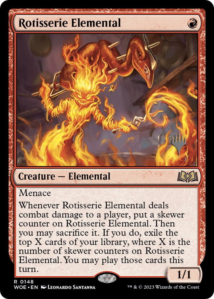 Rotisserie Elemental (Promo Pack) [Wilds of Eldraine Promos] Foil