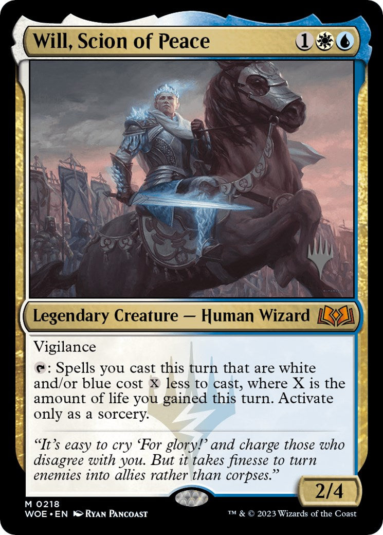 Will, Scion of Peace (Promo Pack) [Wilds of Eldraine Promos] Foil