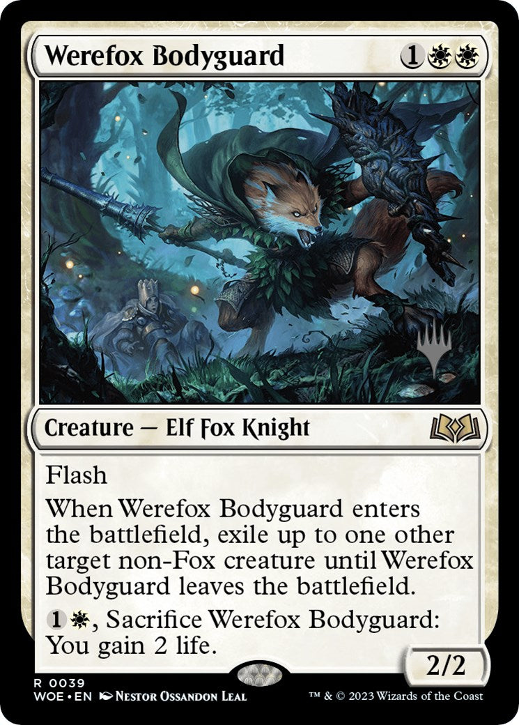 Werefox Bodyguard (Promo Pack) [Wilds of Eldraine Promos] Foil