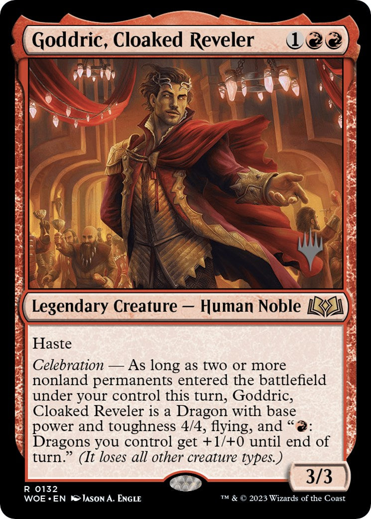 Goddric, Cloaked Reveler (Promo Pack) [Wilds of Eldraine Promos] Foil