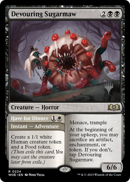 Devouring Sugarmaw // Have for Dinner(Promo Pack) [Wilds of Eldraine Promos] Foil