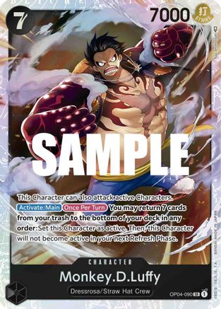 Monkey.D.Luffy (090) (OP04-090) - [Kingdoms of Intrigue] Foil
