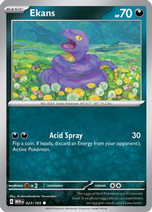 Ekans (023/165) [Scarlet & Violet 151] Reverse Holofoil