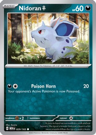 Nidoran F (029/165) [Scarlet & Violet 151] Reverse Holofoil