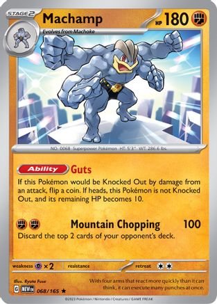 Machamp (068/165) [Scarlet & Violet 151] Reverse Holofoil