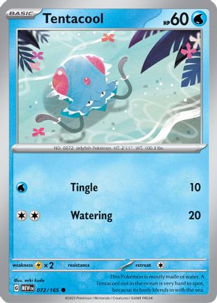 Tentacool (072/165) [Scarlet & Violet 151] Reverse Holofoil
