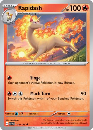 Rapidash (078/165) [Scarlet & Violet 151] Reverse Holofoil
