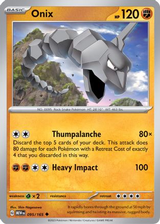 Onix (095/165) [Scarlet & Violet 151] Reverse Holofoil