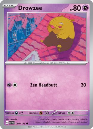 Drowzee (096/165) [Scarlet & Violet 151] Reverse Holofoil