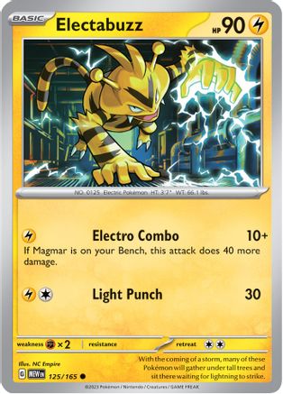 Electabuzz (125/165) [Scarlet & Violet 151] Reverse Holofoil