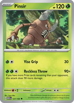 Pinsir (127/165) [Scarlet & Violet 151] Reverse Holofoil