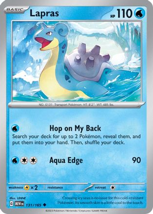 Lapras (131/165) [Scarlet & Violet 151] Reverse Holofoil