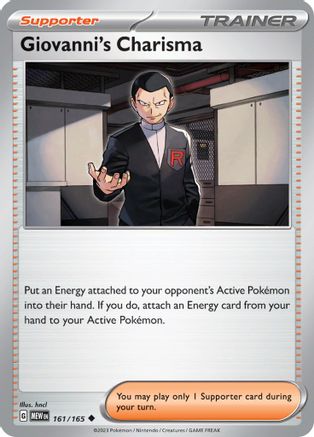Giovanni's Charisma (161/165) [Scarlet & Violet 151] Reverse Holofoil