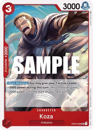 Koza (OP04-006) - [Kingdoms of Intrigue]