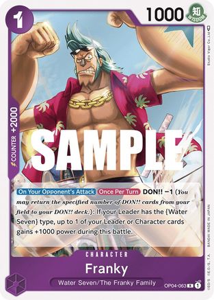 Franky (OP04-063) - [Kingdoms of Intrigue] Foil