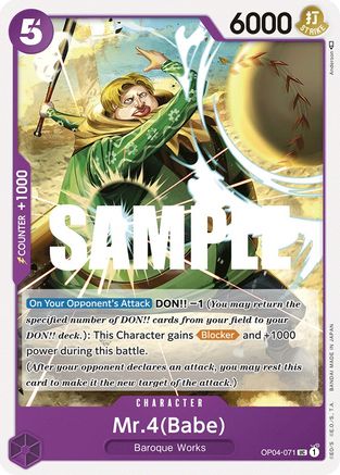 Mr.4 (Babe) (OP04-071) - [Kingdoms of Intrigue]
