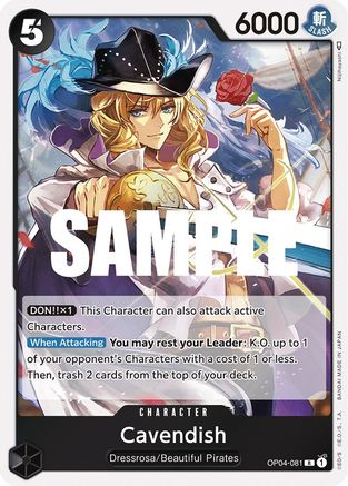 Cavendish (OP04-081) - [Kingdoms of Intrigue] Foil