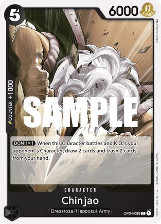 Chinjao (OP04-086) - [Kingdoms of Intrigue]