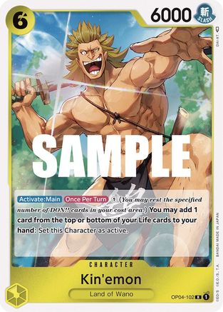 Kin'emon (OP04-102) - [Kingdoms of Intrigue] Foil