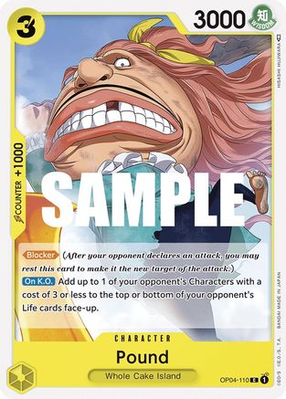 Pound (OP04-110) - [Kingdoms of Intrigue]