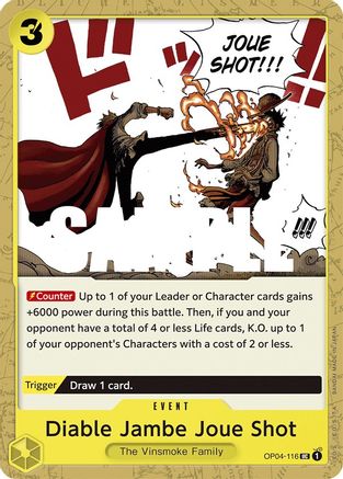 Diable Jambe Joue Shot (OP04-116) - [Kingdoms of Intrigue]