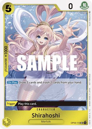 Shirahoshi (Dash Pack) (OP03-116) - [Kingdoms of Intrigue] Foil