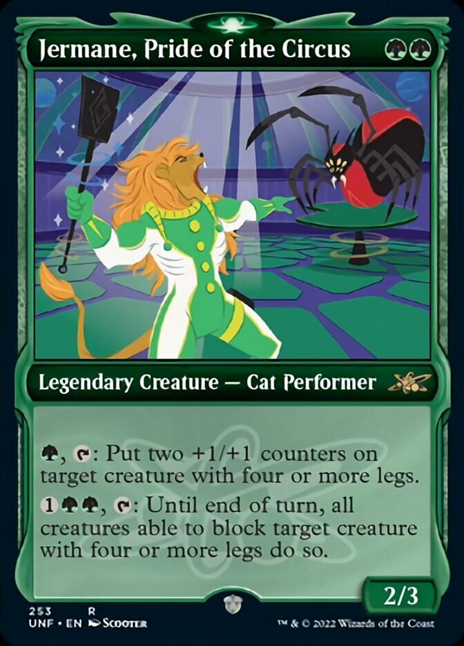 Jermane, Pride of the Circus (Showcase) [Unfinity] Foil