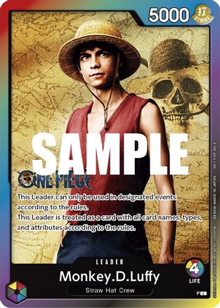 Monkey.D.Luffy (Leader Pack - Live Action) (Sealed Battle 2023 Vol. 1) - [One Piece Promotion Cards]