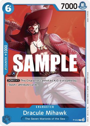 Dracule Mihawk (Sealed Battle Kit Vol. 1) (P-052) - [One Piece Promotion Cards]