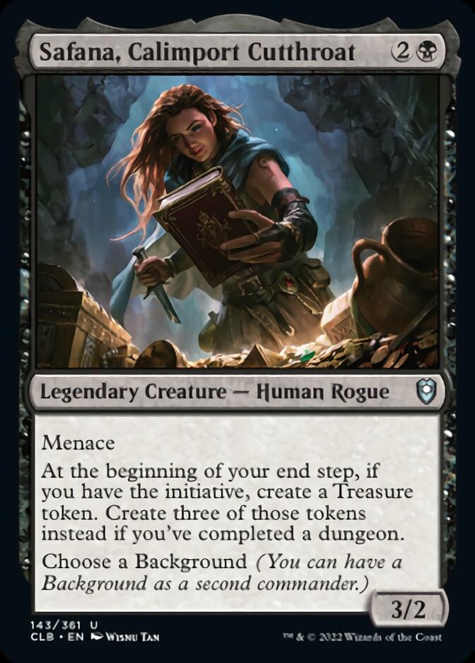 Safana, Calimport Cutthroat [Commander Legends: Battle for Baldur's Gate] Foil