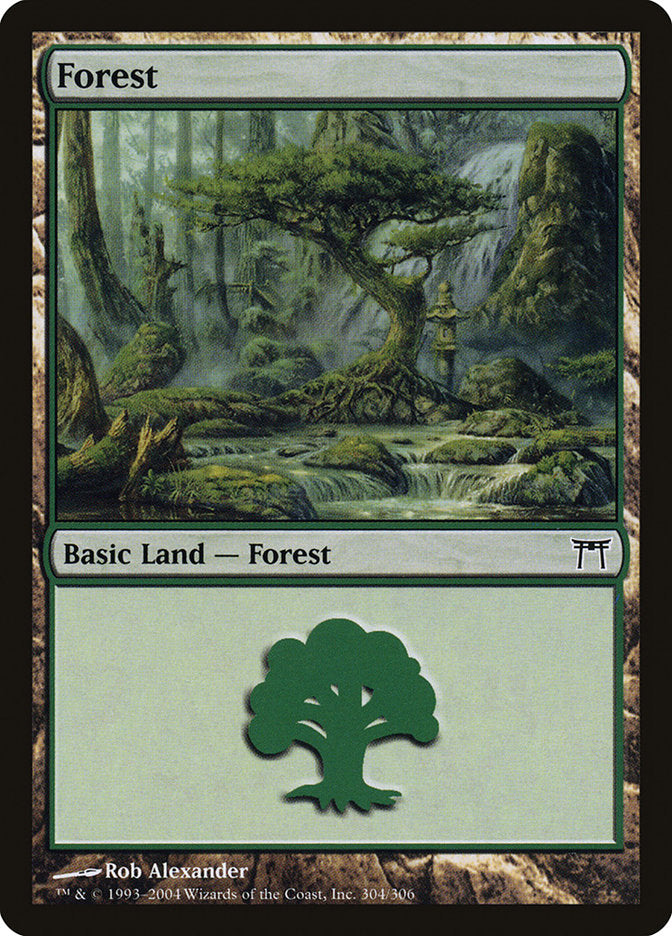 Forest (304) [Champions of Kamigawa] Foil
