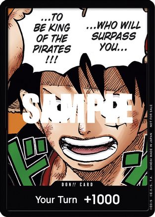 DON!! Card (Monkey.D.Luffy) (1st Anniversary DON!! Card Pack) - [One Piece Promotion Cards] Foil