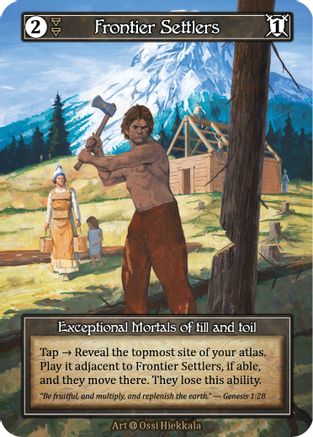 Frontier Settlers (Foil)  - Alpha Foil