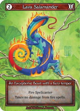 Lava Salamander (Foil)  - Alpha Foil