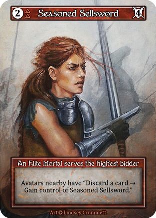 Seasoned Sellsword (Foil)  - Alpha Foil