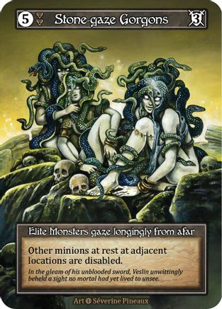 Stone-gaze Gorgons (Foil)  - Alpha Foil