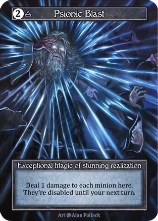 Psionic Blast (Foil)  - Beta Foil