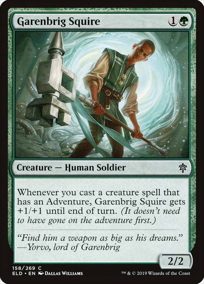 Garenbrig Squire [Throne of Eldraine] Foil