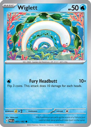 Wiglett (051/182) [Scarlet & Violet: Paradox Rift] Reverse Holofoil