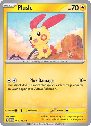 Plusle (060/182) [Scarlet & Violet: Paradox Rift] Reverse Holofoil