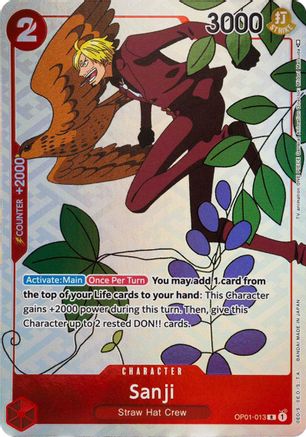 Sanji (Gift Collection 2023) (OP01-013) - [One Piece Promotion Cards] Foil