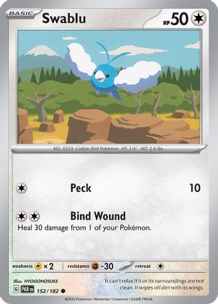 Swablu (152/182) [Scarlet & Violet: Paradox Rift] Reverse Holofoil